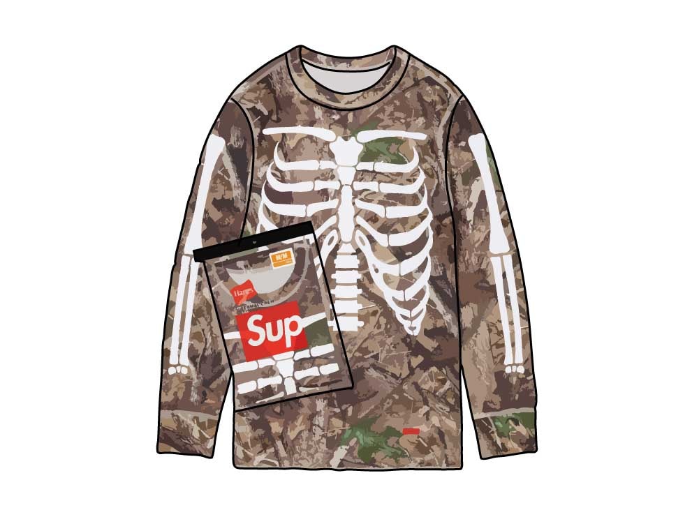 Supreme x Hanes Bones Thermal Crew (1 Pack) 