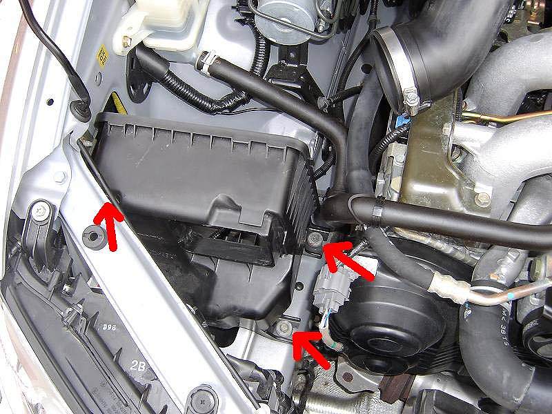 エアクリーナーBOX取り外し（スバル レガシィツーリングワゴン・BP）by