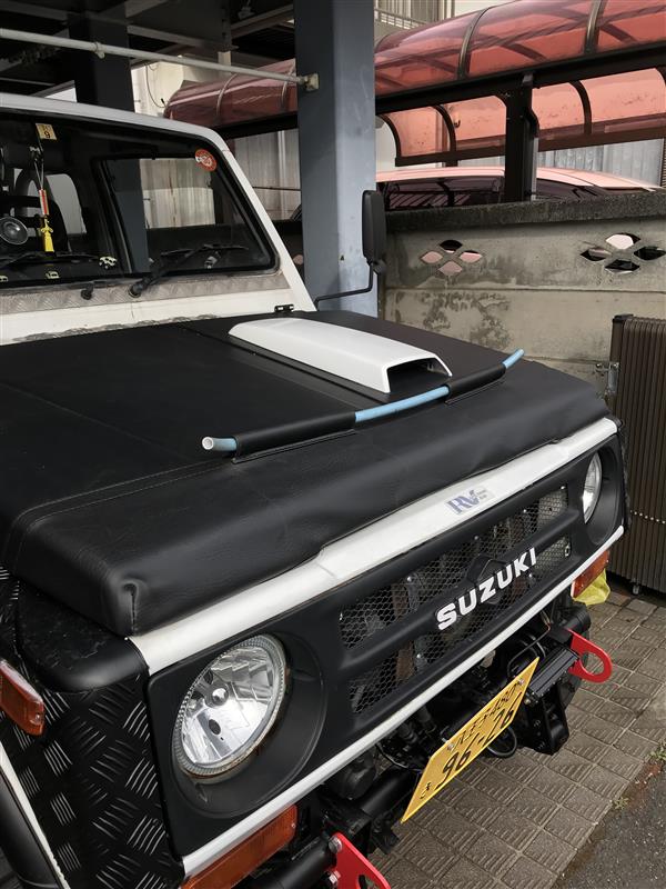 ノーズブラ取付（＾ω＾）他（スズキ ジムニー・JA11）by はたぼー爺と