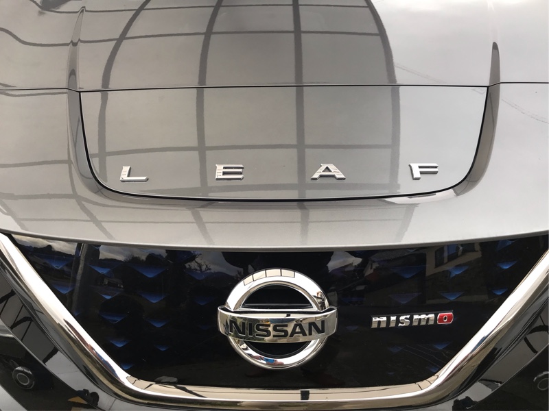 充電ポートカバーLEAFステッカー貼り付け（日産 リーフ・ZE1）by X1510