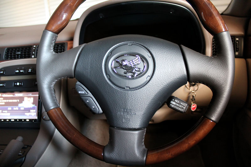 SC430ステアリングに交換とステアリングリモコン（トヨタ ソアラ・Z30