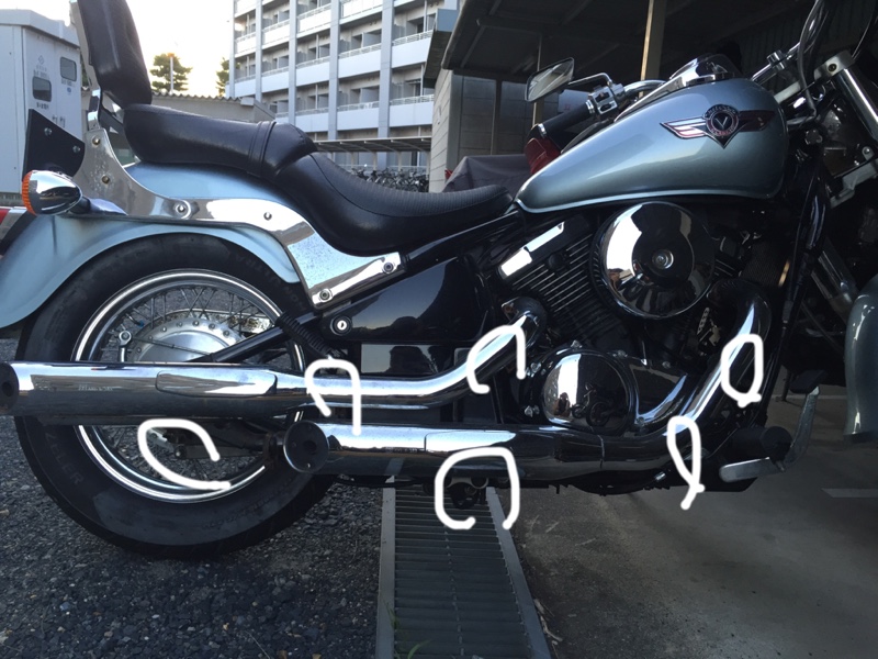 UCCベントマフラー交換（カワサキ バルカン400クラシック）by がわし