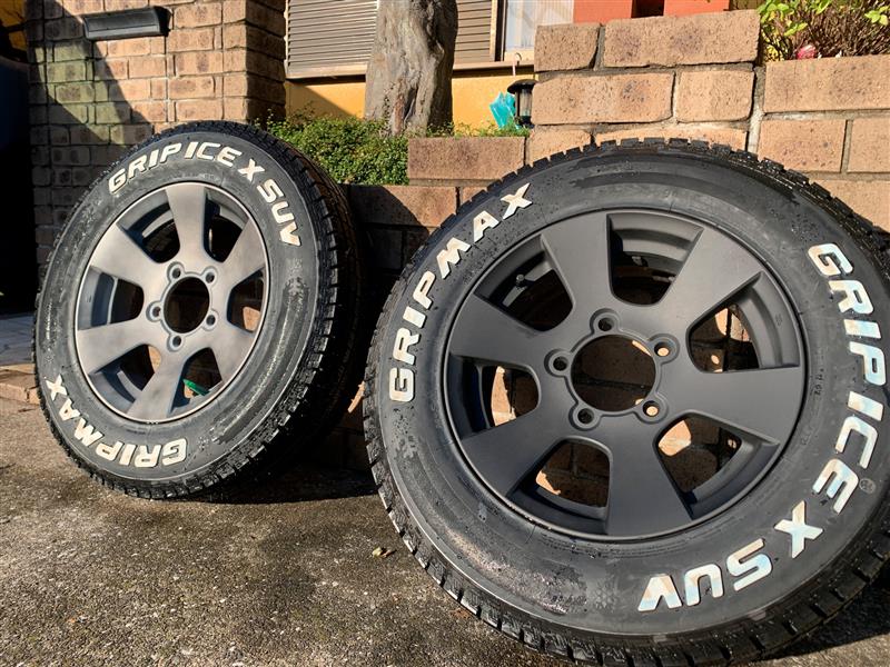 クロスアドベンチャー純正ホイール艶消し塗装（スズキ ジムニー・JB23W
