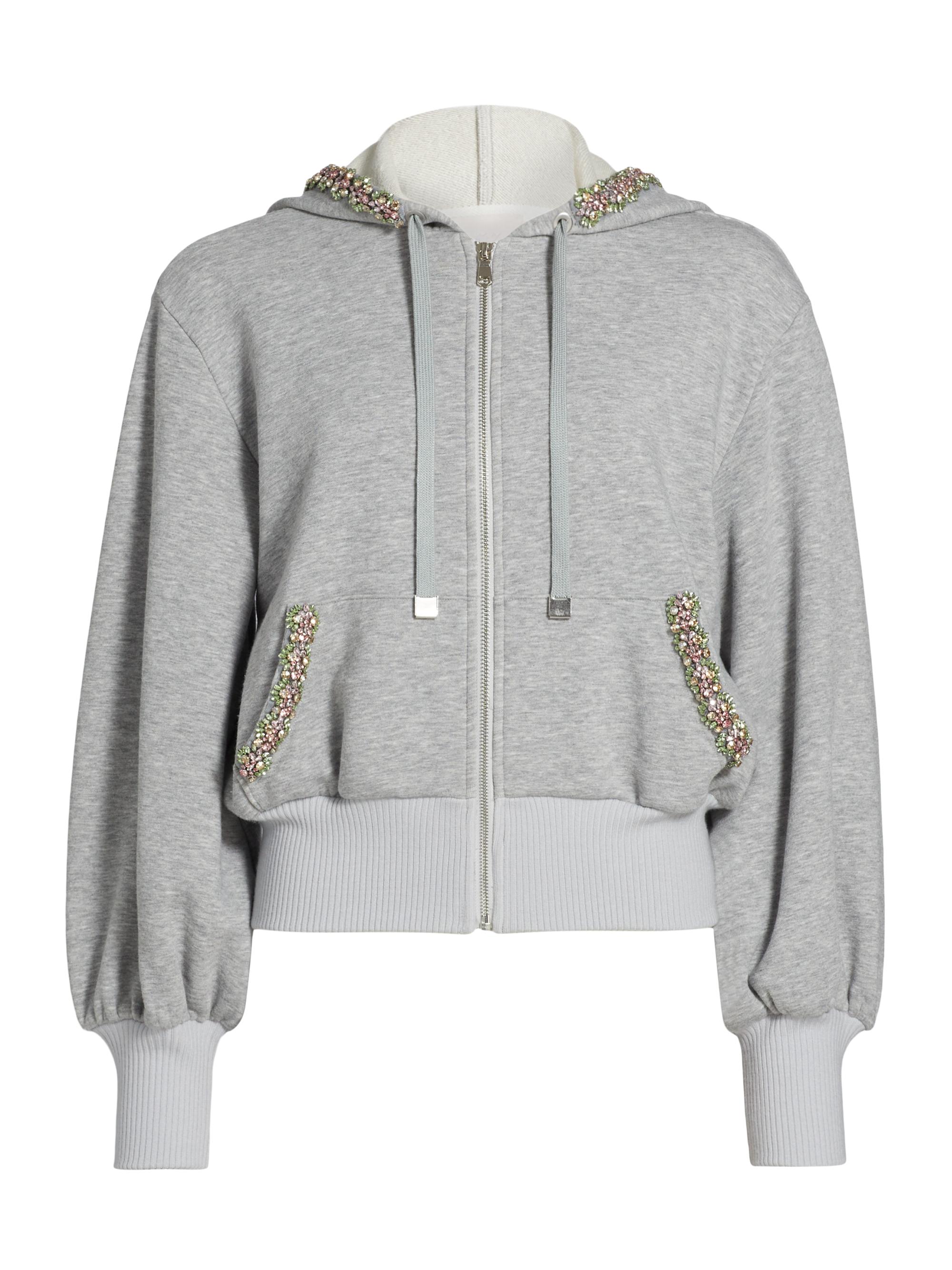 Stellae Dux Cable-Knit Zip Hoodie | Saks Fifth Avenue