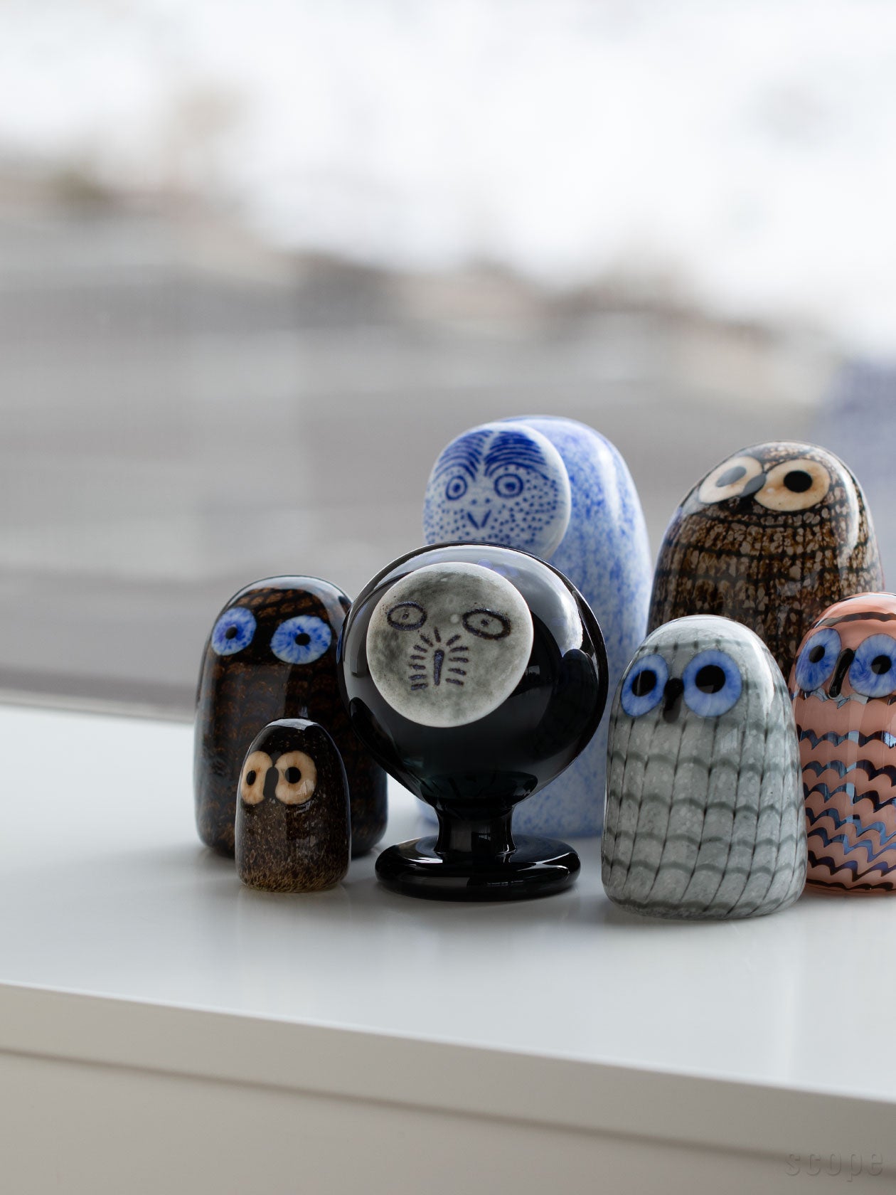 妙な愛着が湧いてくるフクロウ｜Night owl ダークグレー