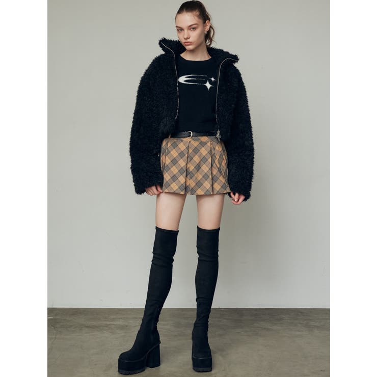 スクエアフィットロングブーツ[品番：MKSW0059449]｜EMODA（エモダ）の