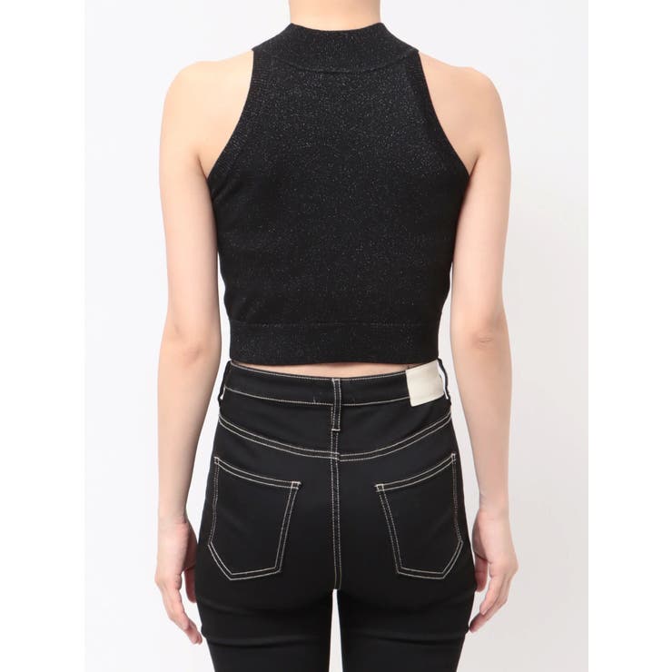 Symmetry GYDAラメアメスリニットトップス[品番：MKSW0064900]｜GYDA