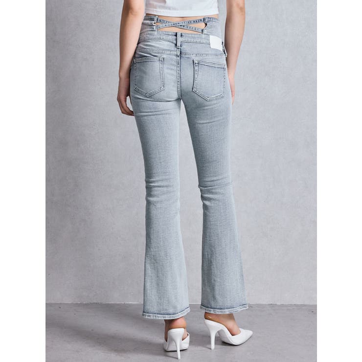 NEWハイウエストBACKクロスフレアパンツ[品番：MKSW0062669]｜GYDA