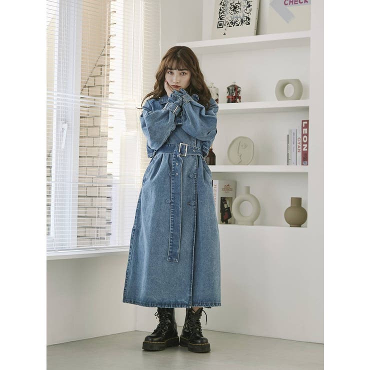 デニムトレンチコート[品番：MKSW0049012]｜jouetie（ジュエティ）の