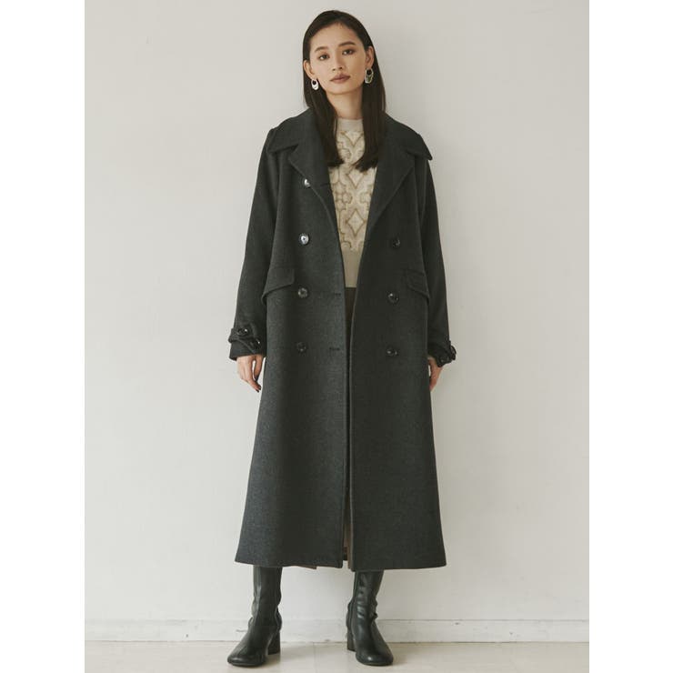 ダブルマキシチェスターコート[品番：MKSW0041331]｜MURUA（ムルーア