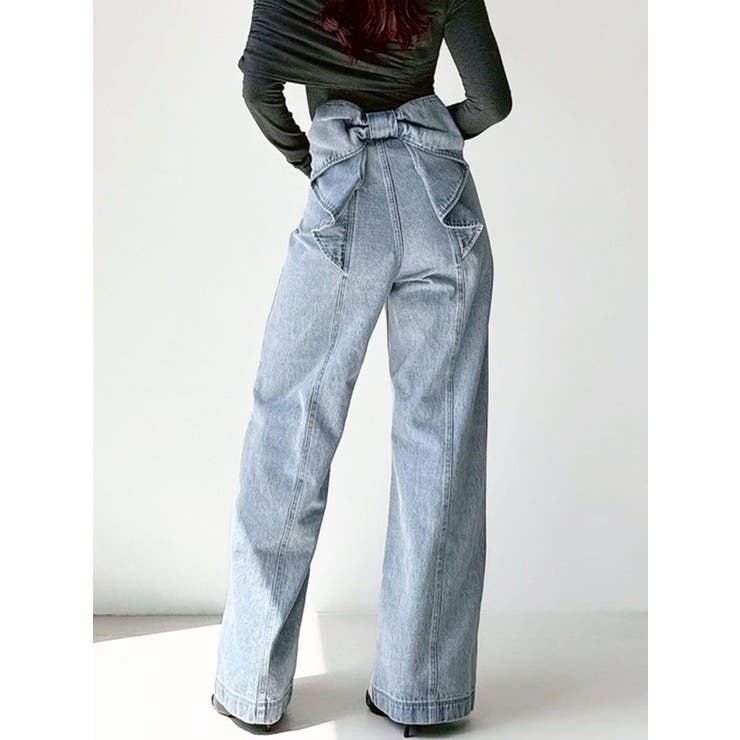 バックリボンデニムパンツ[品番：MKSW0064621]｜RESEXXY（リゼクシー