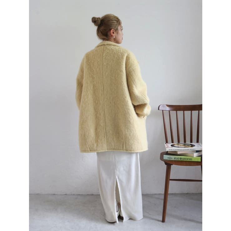 アルパカ混ミドル丈スタンドカラーコート[品番：MKSW0067020]｜Ungrid