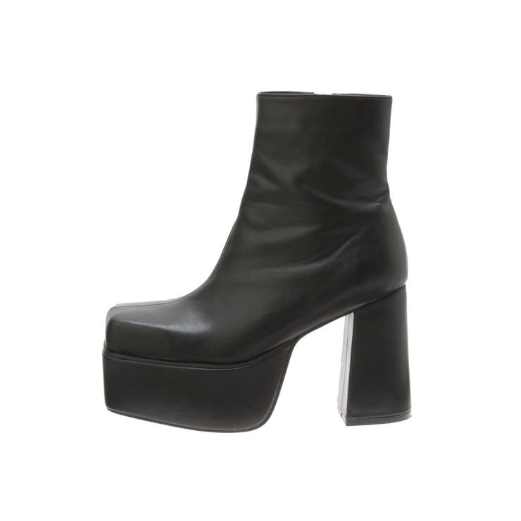 厚底】チャンキーヒールショートブーツ[品番：MKSW0060088]｜EVRIS