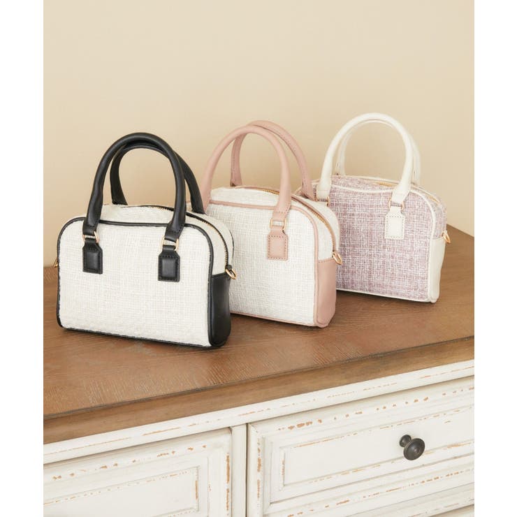 ツイードハンドバッグ[品番：RTGW0006281]｜RETRO GIRL（レトロガール