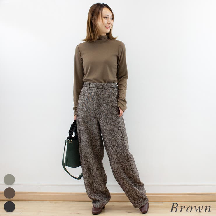 ネップツイードカーブパンツ[品番：ACTW0004293]｜A.NATALY