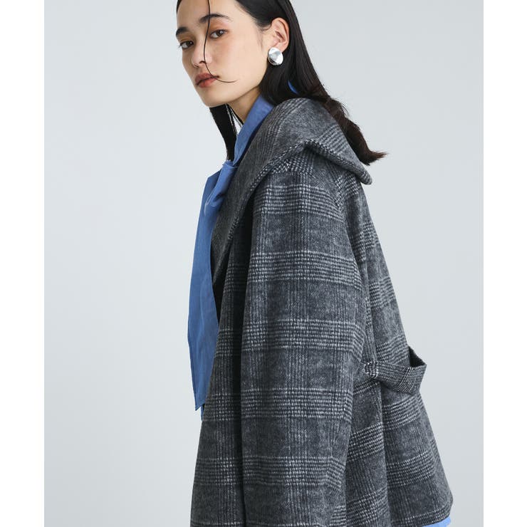 毛混ショールカラーコート[品番：VISW0040026]｜VIS （ビス ）の