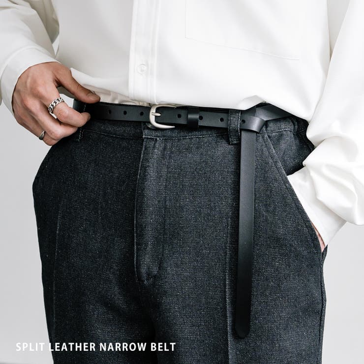 レザーベルト ナロー 牛革[品番：OE000008196]｜Rocky Monroe