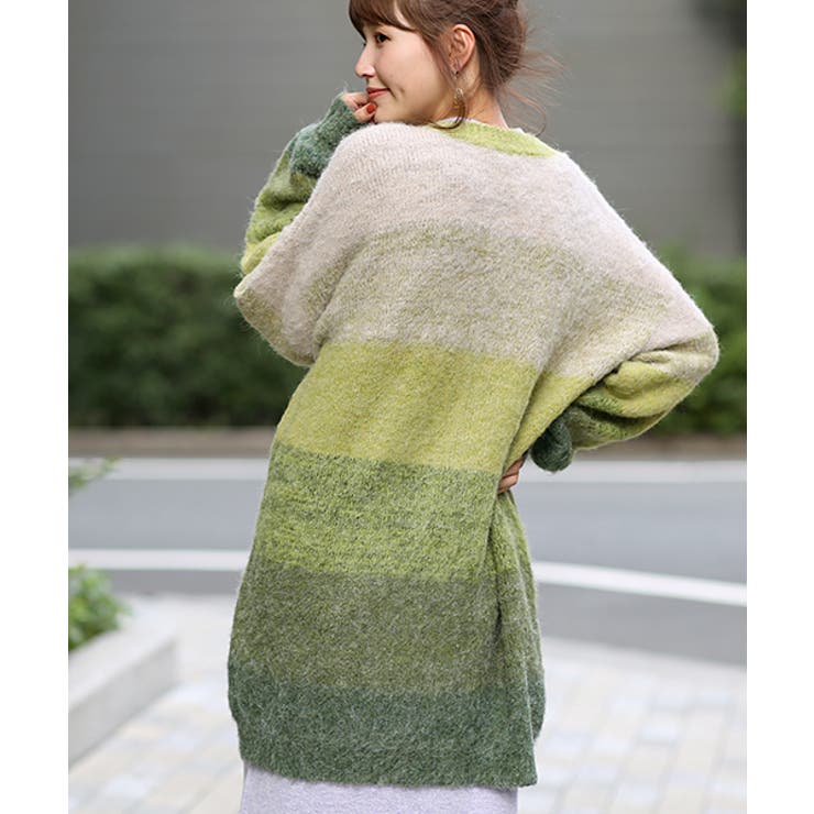 グラデーションニットカーディガン kwjbb062 チチカカ[品番