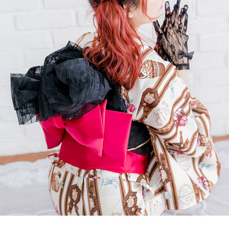 浴衣 ショコラスイーツ柄 夏[品番：YU000041371]｜夢展望