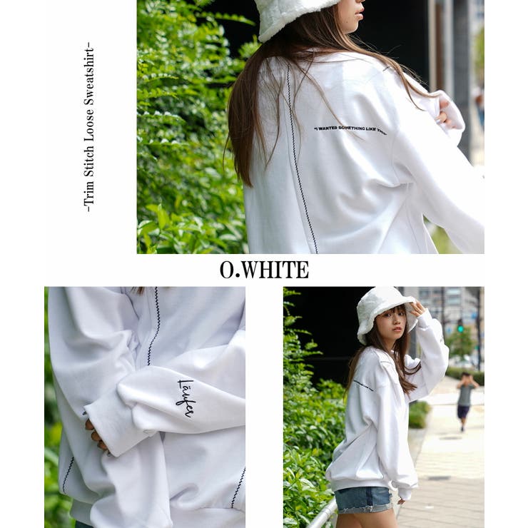 オーバーサイズ クルーネック スウェット[品番：OCGW0003302]｜ONE 4