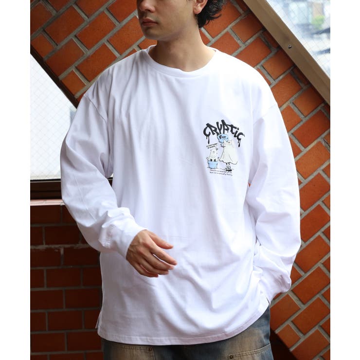 グラフィックプリントロンTシャツ メンズ ロンT 長袖 ストリート [品番