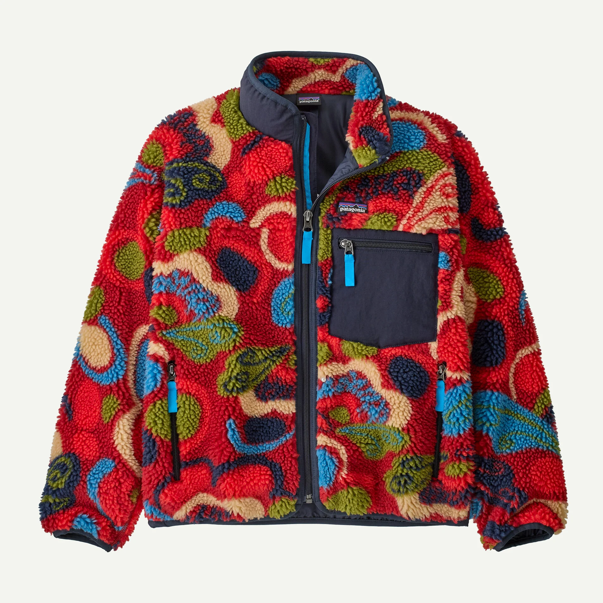 Patagonia Kids' Retro-X® Fleece Jacket- River River: Amanita Red