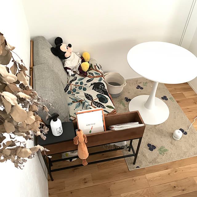 モチーフラグ ブルーベリー 90×130cm cucan◇[NS]MILKHOME 小さめ