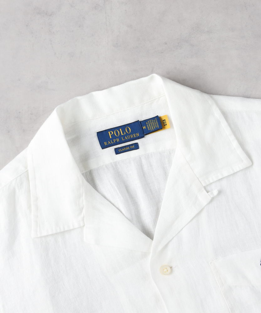 リネンキャンプシャツ(M ホワイト): トップス｜Right-on公式オンライン