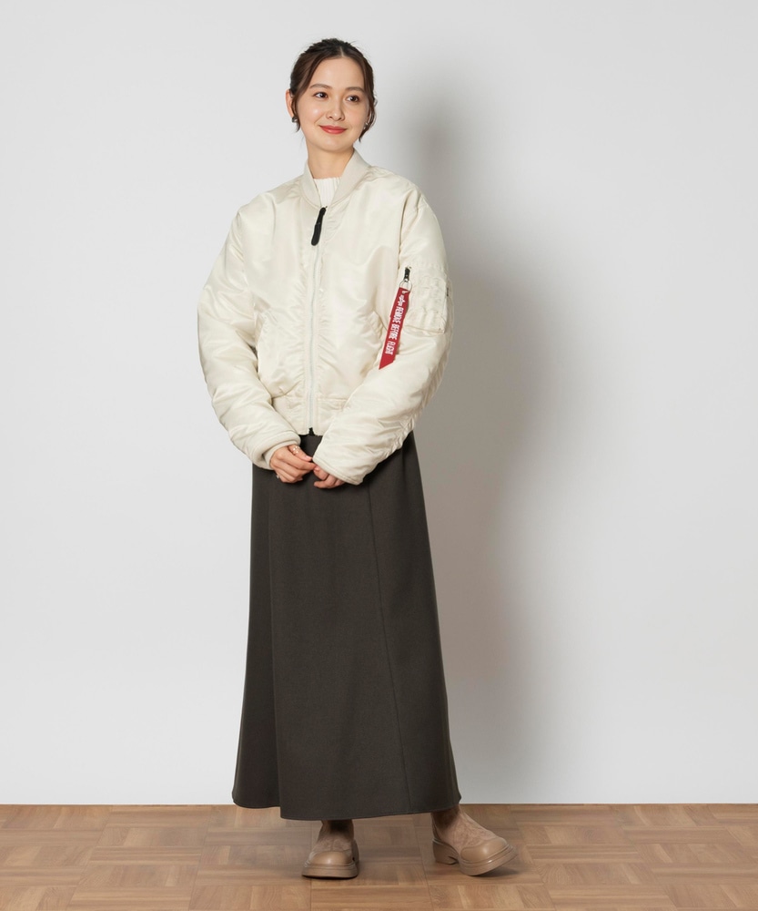 リバーシブルMA-1ジャケット(S ホワイト): ジャケット/アウター｜Right