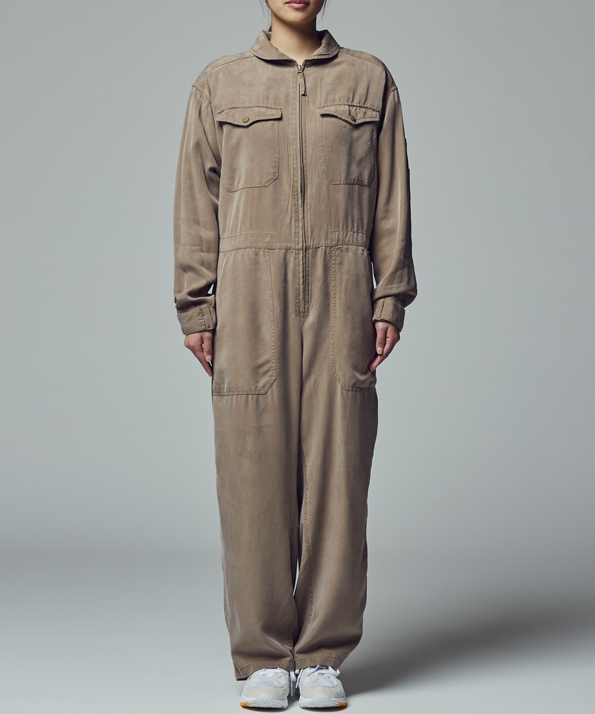 ジャンプスーツ ウィメンズ(M ベージュ): オールインワン/サロペット