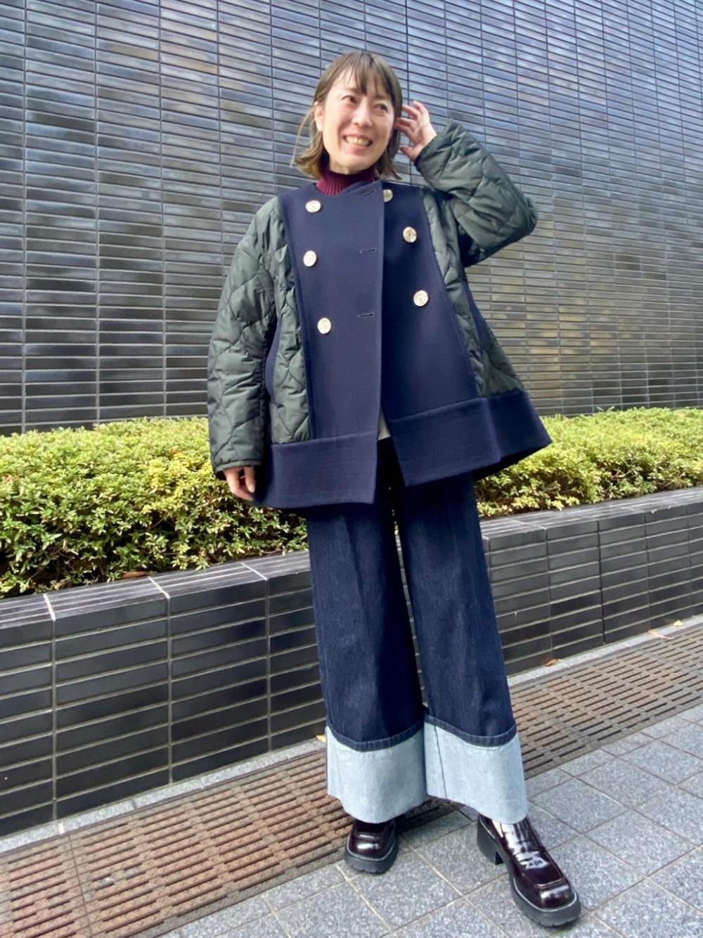 LANVIN en Bleu（ランバンオンブルー）の「メルトンコンビキルティング