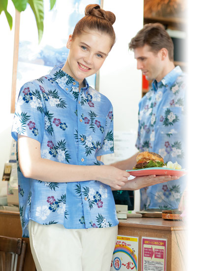 ボタンダウンアロハシャツ(カジーマ)[男女兼用](61-56110) | アイトス