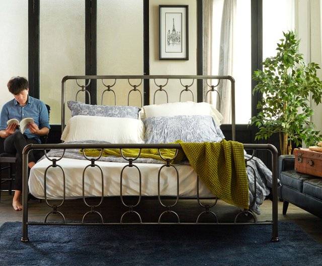 台湾 【ダブルベッドフレーム】ロマンスシリーズ-ヴィーナス/アイアン