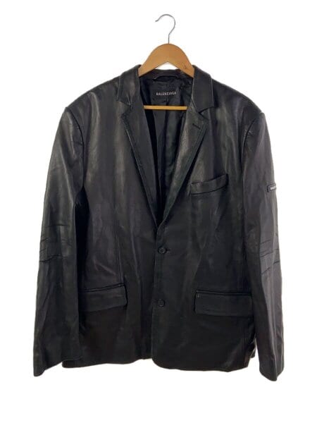 BALENCIAGA(バレンシアガ) / テーラードジャケット/42/羊革/ブラック