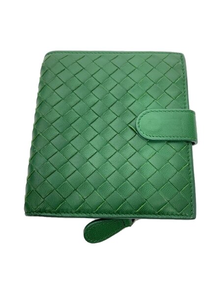 BOTTEGA VENETA(ボッテガヴェネタ) / 財布/レザー/グリーン/緑/無地