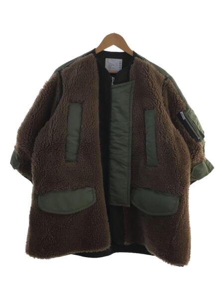 sacai(サカイ) / Faux Shearling x Nylon Twill Coat/コート/1/ウール