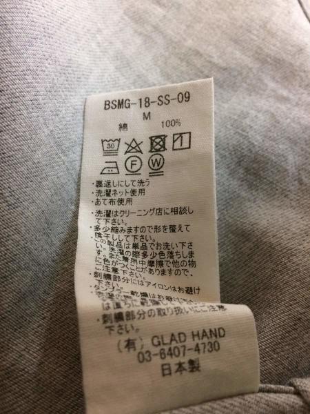 BULL ORIGINAL(ブルオリジナル) / 半袖シャツ/M/コットン/GRY//ベース