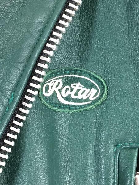 ROTAR(ローター) / ダブルライダースジャケット/L/牛革/GRN/グリーン