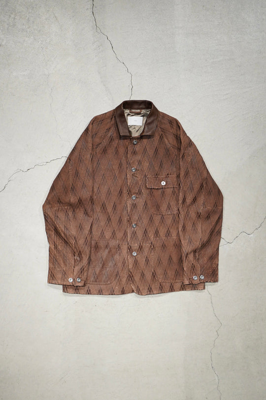 SUGARHILL（シュガーヒル）のSLICED LEATHER COVERALLS(ジャケット)の