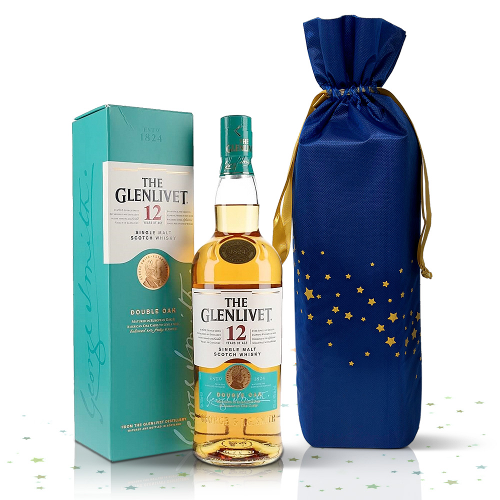 The Glenlivet 12-Year-Old Single Malt Scotch Whisky wit