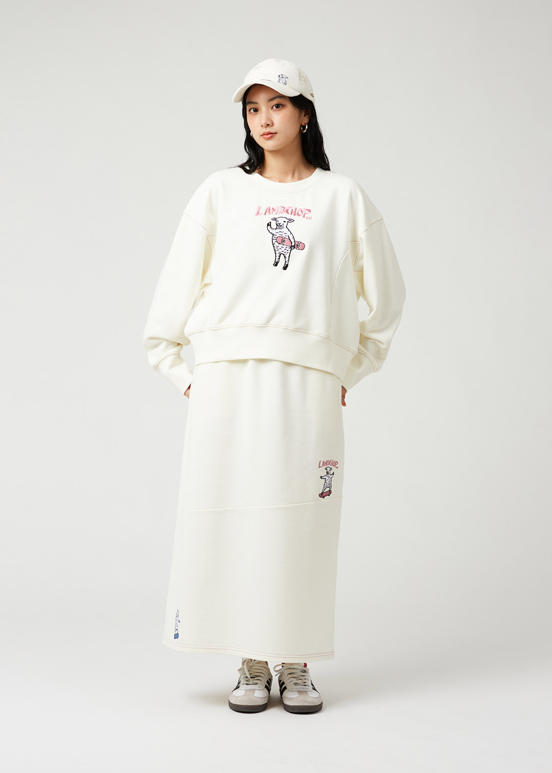 ラムチョップスケート｜ヘビーウェイトクロップドスウェット