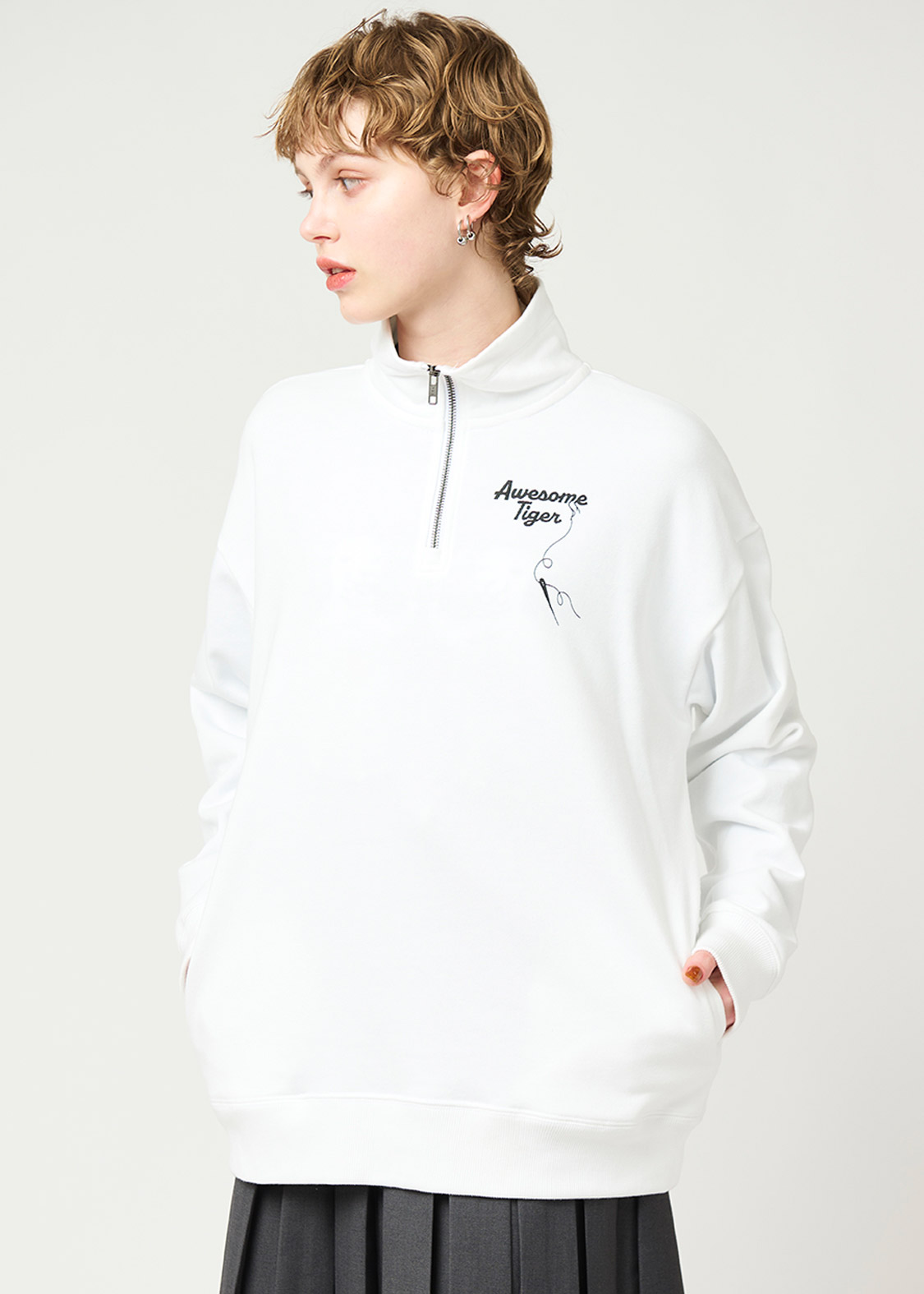 オーサムタイガー スレッズ｜ヘビーウェイトハーフジップスウェット