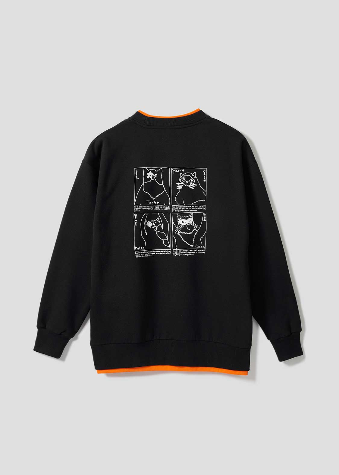 ザ フォーキャッツ メンバーズ｜裏起毛レイヤードビッグスウェット