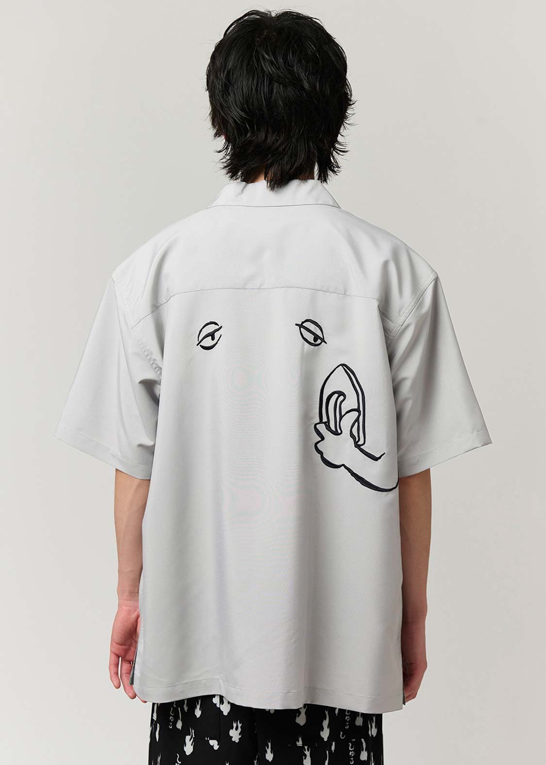 ぬりかべ｜ポリトロビッグシルエット半袖シャツ｜ユニセックス