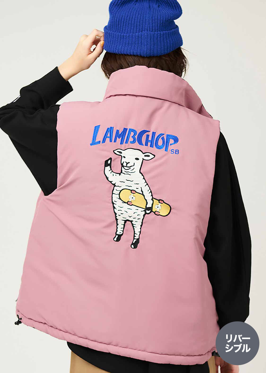 ラムチョップスケート｜リバーシブルパデッドベスト｜ユニセックス