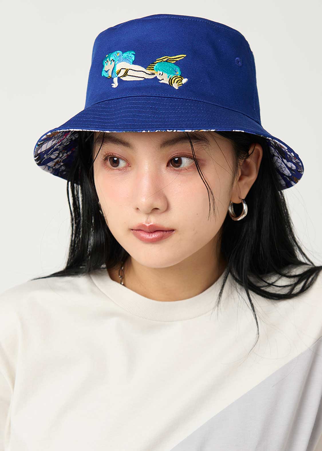 うる星やつら パターン｜リバーシブルバケットハット｜ユニセックス