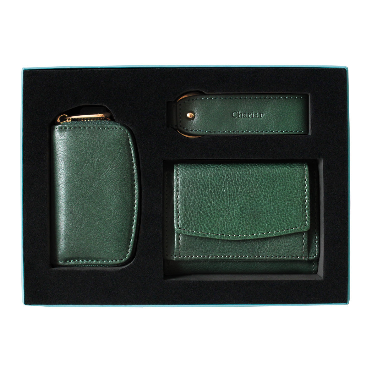 Charis Poche【財布・キーケース・キーホルダー 本革3点セット】ab