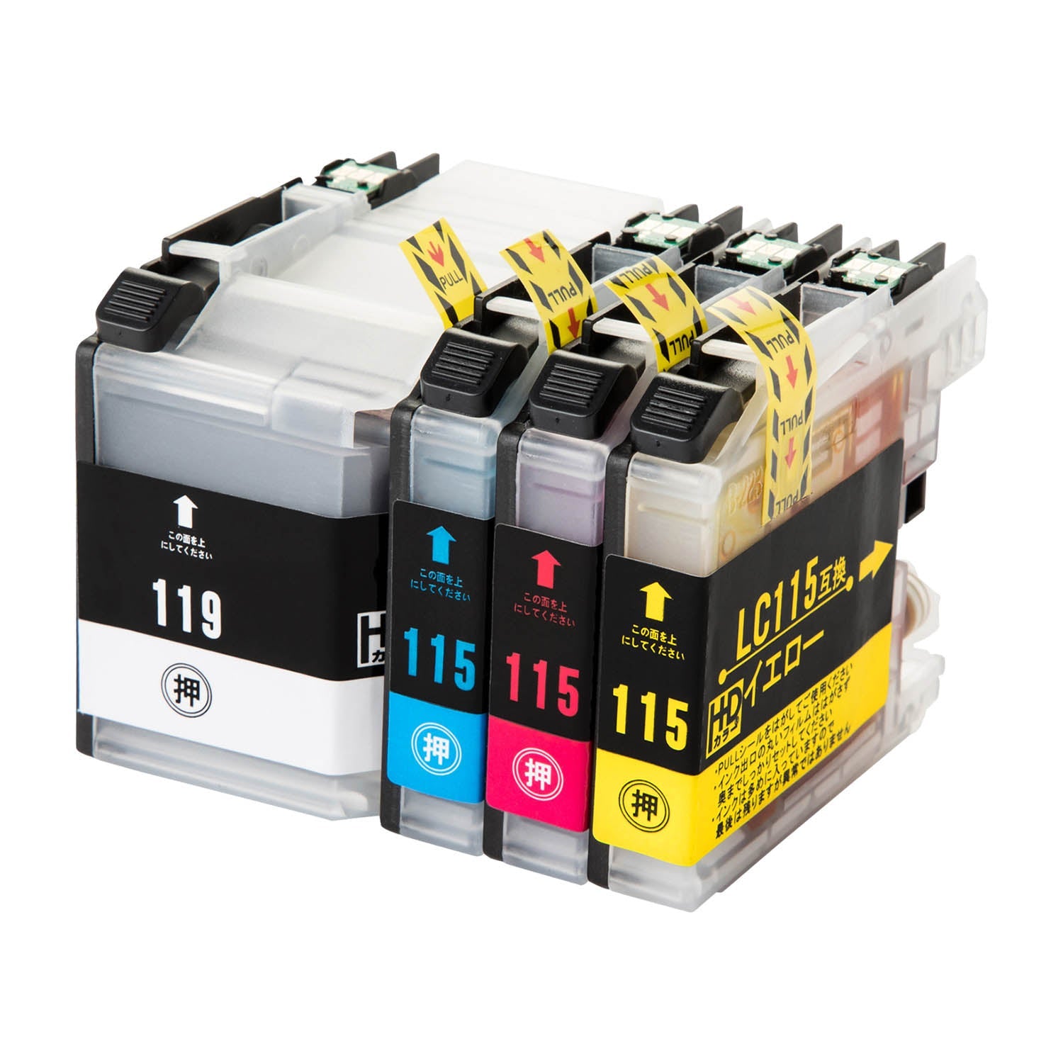 ブラザー用 LC119/115-4PK 互換インク 4色セット 大容量 – インクの