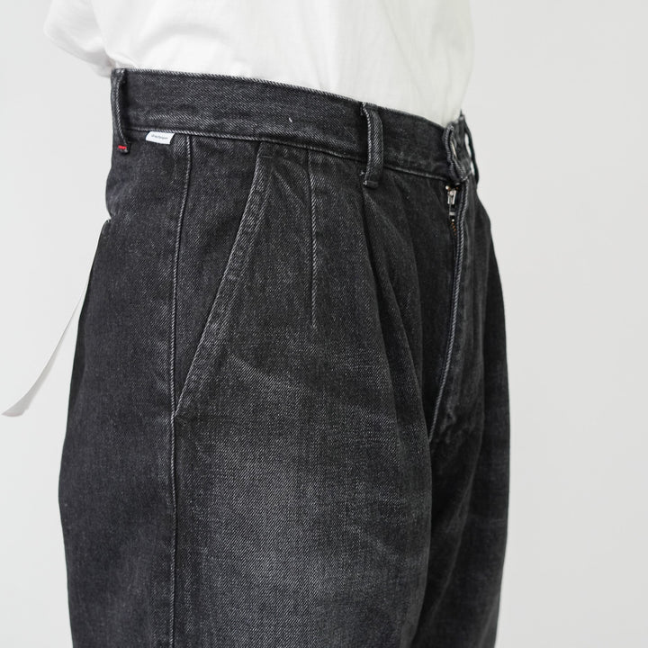 25AW】Graphpaper Selvage Denim Two Tuck Tapered Pants -DARK FADE