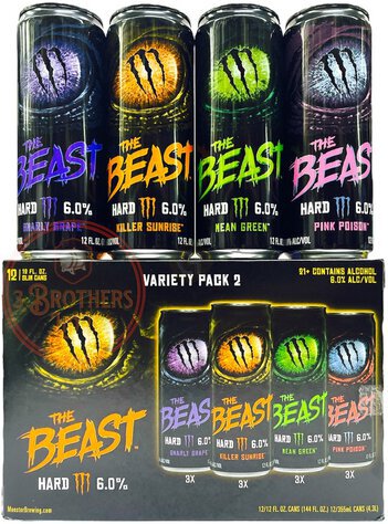 THE BEAST V2 VARIETY 12-PK CANS 12OZ - Avon Wines & Spirits, Avon
